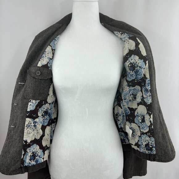 Tristan & Iseut academia brown corduroy blazer jacket - Small - Picture 8 of 9